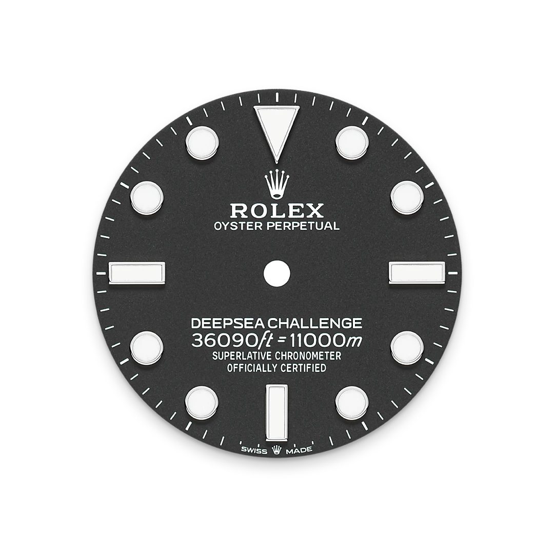 Intense black dial