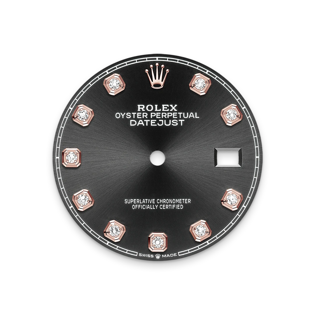 Bright black dial