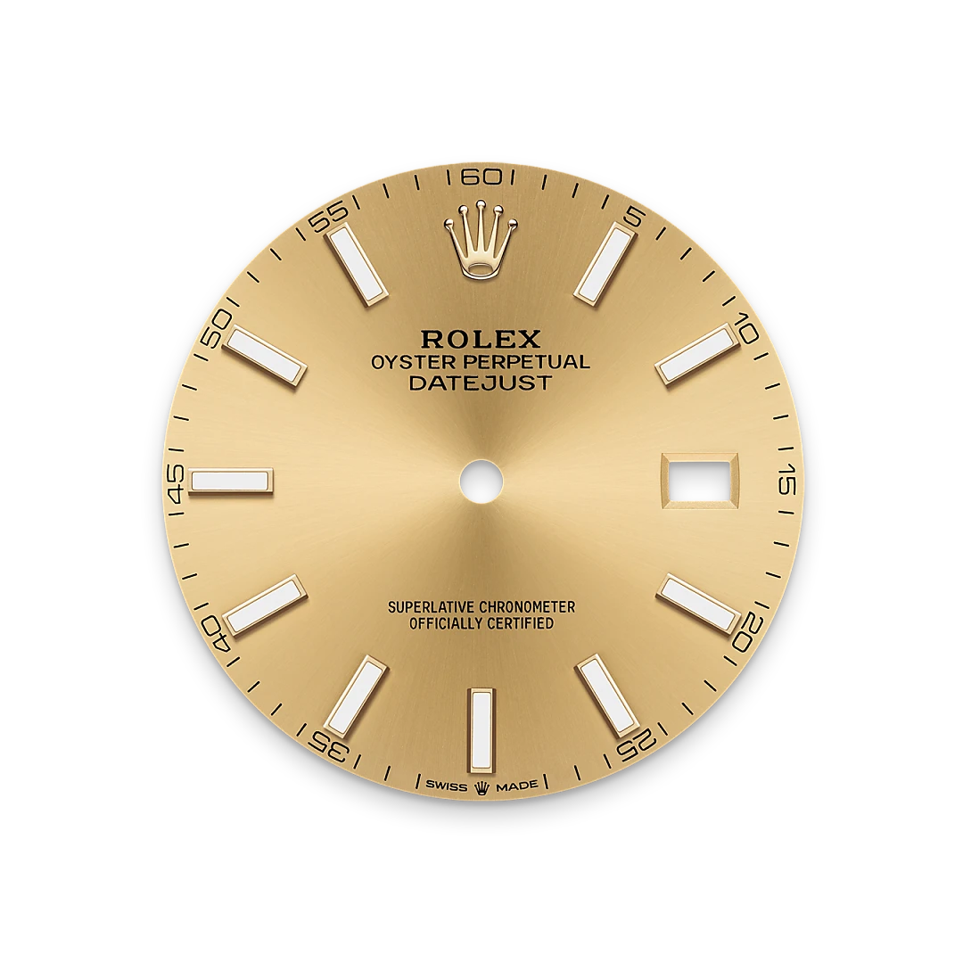 Champagne-colour dial