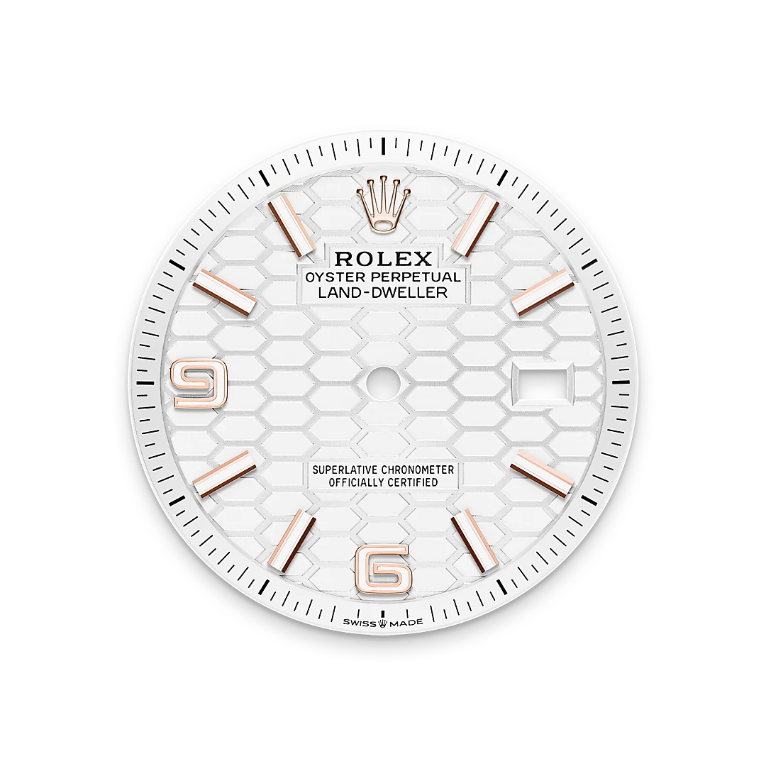 Intense white dial