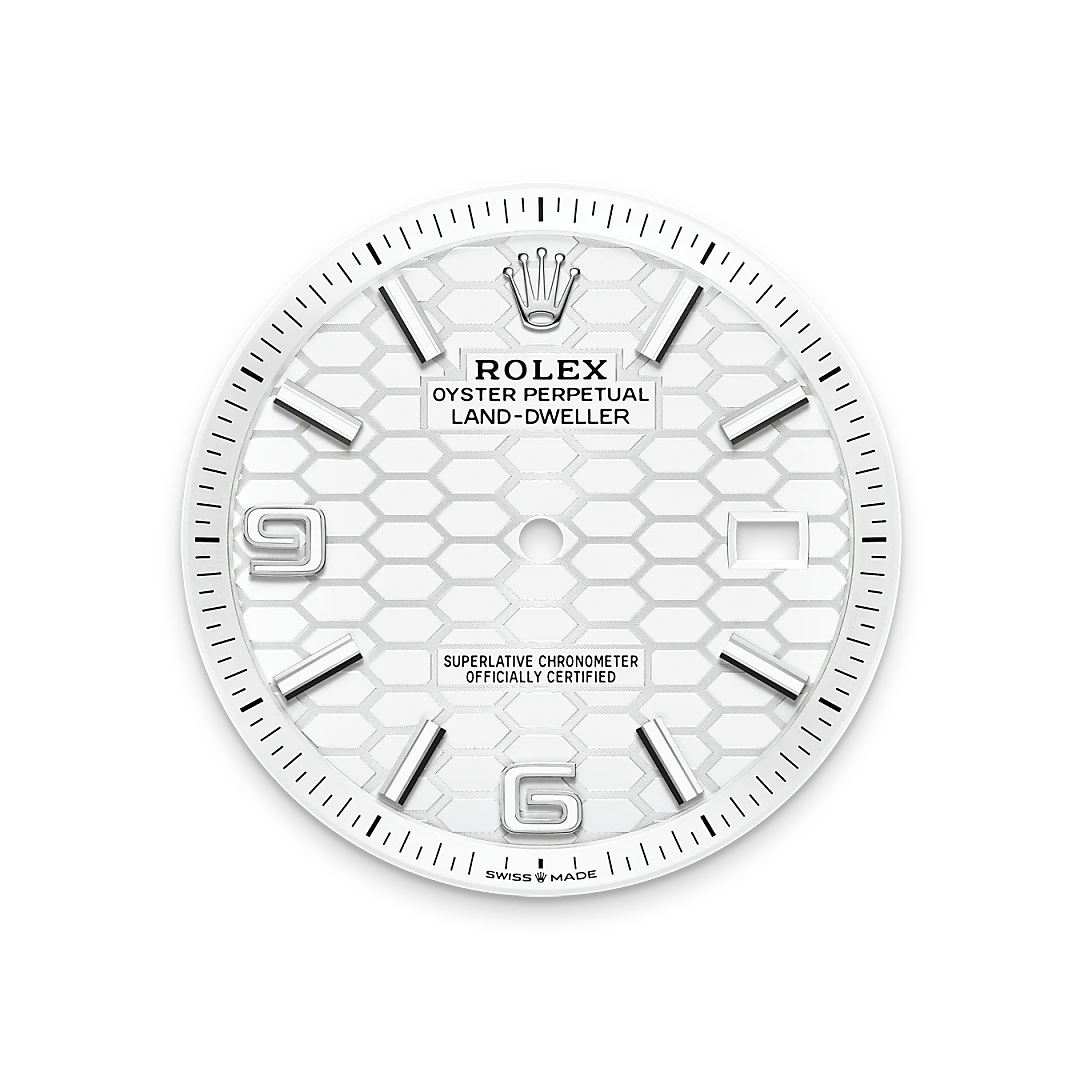 Intense white dial