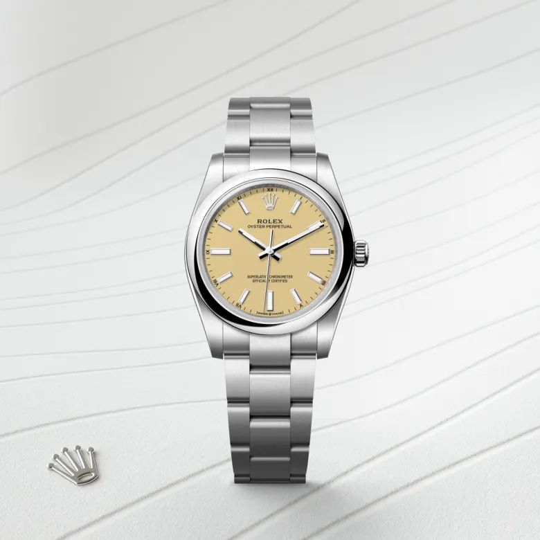 Rolex Oyster Perpetual 34 in 34 mm oystersteel, M124200-0007 - Cooke & Kelvey
