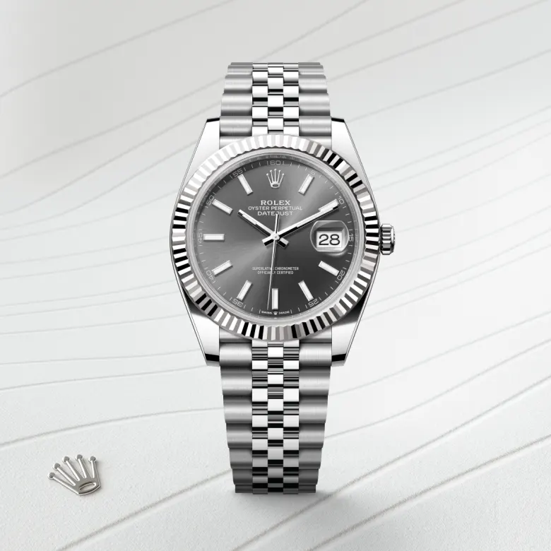 Rolex Datejust 41 in 41 mm oystersteel and white gold, M126334-0014 - Cooke & Kelvey