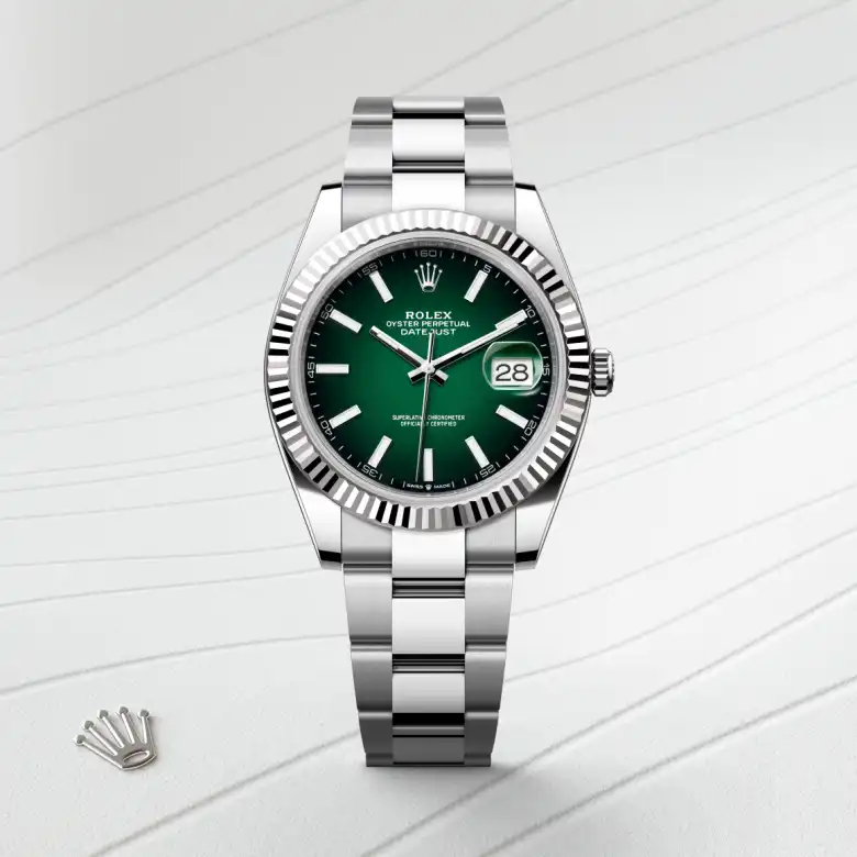 Rolex Datejust 41 in 41 mm oystersteel and white gold, M126334-0033 - Cooke & Kelvey