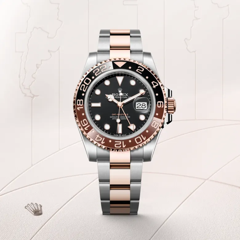 Rolex GMT-Master II in 40 mm oystersteel and everose gold, M126711CHNR-0002 - Cooke & Kelvey