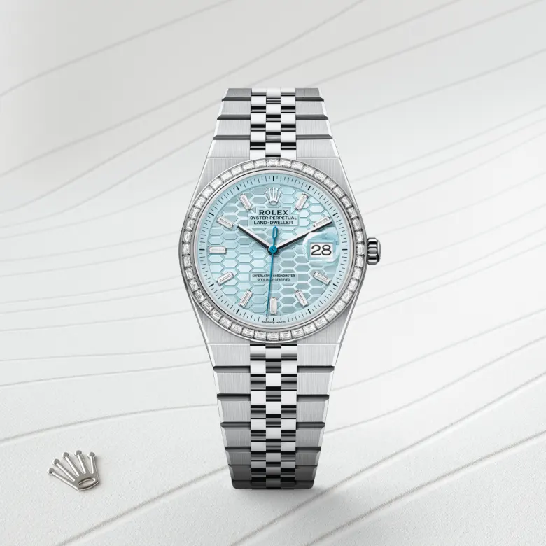 Rolex Land-Dweller 36 in 36 mm platinum and diamonds, M127286TBR-0001 -  Cooke & Kelvey