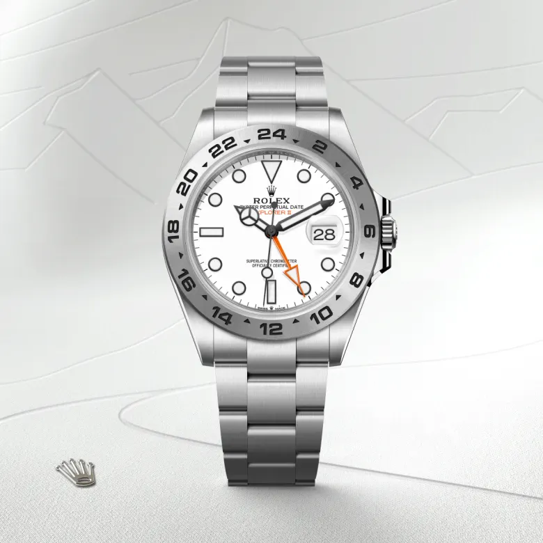 Rolex Explorer II in 42 mm oystersteel, M226570-0001 - Cooke & Kelvey