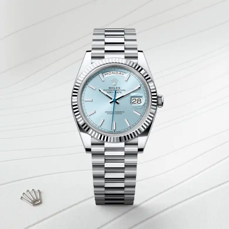 Rolex Day-Date 40 in 40 mm platinum, M228236-0018 - Cooke & Kelvey