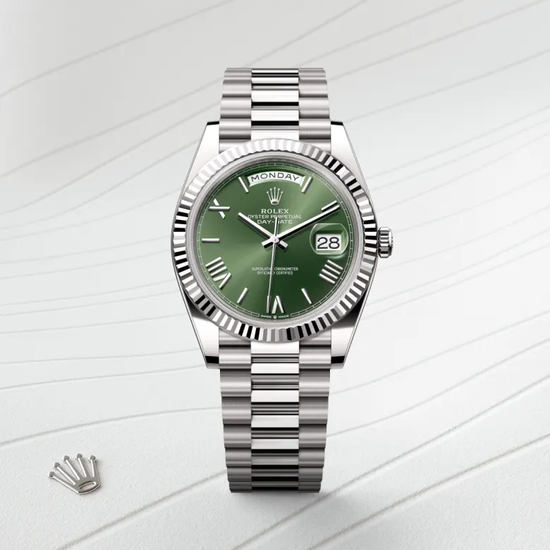 Rolex Day-Date 40 in 40 mm white gold, M228239-0033 - Cooke & Kelvey