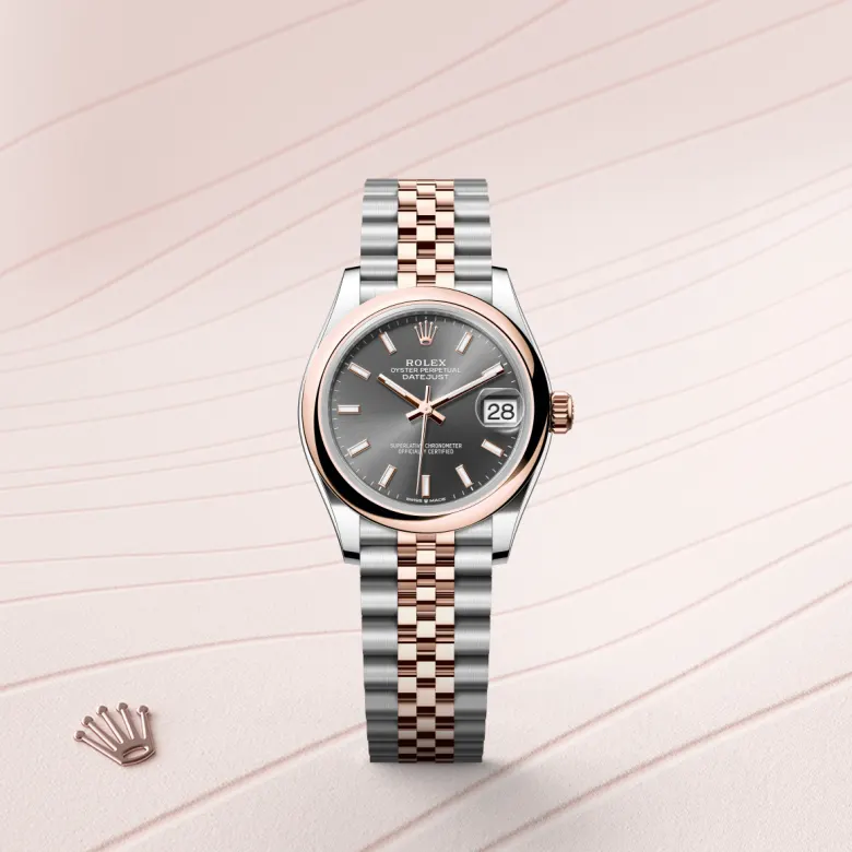 Rolex Datejust 31 in 31 mm oystersteel and everose gold, M278241-0018 - Cooke & Kelvey