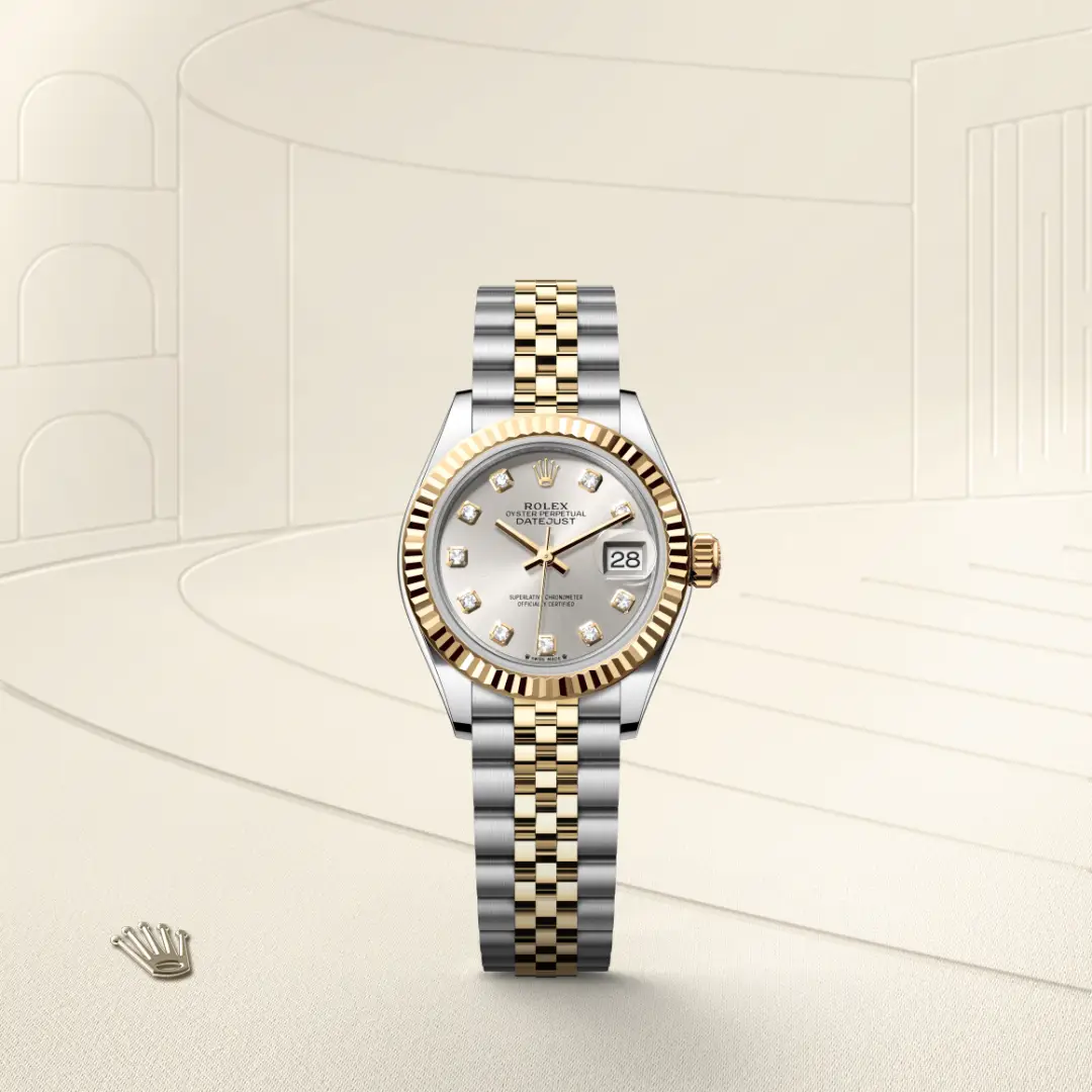 Rolex Lady-Datejust in 28 mm oystersteel and yellow gold, M279173-0007 - Cooke & Kelvey