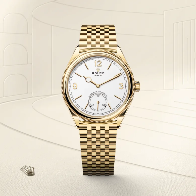 Rolex 1908 in 39 mm 18ct yellow gold polished finish, M52508-0008 - Cooke & Kelvey