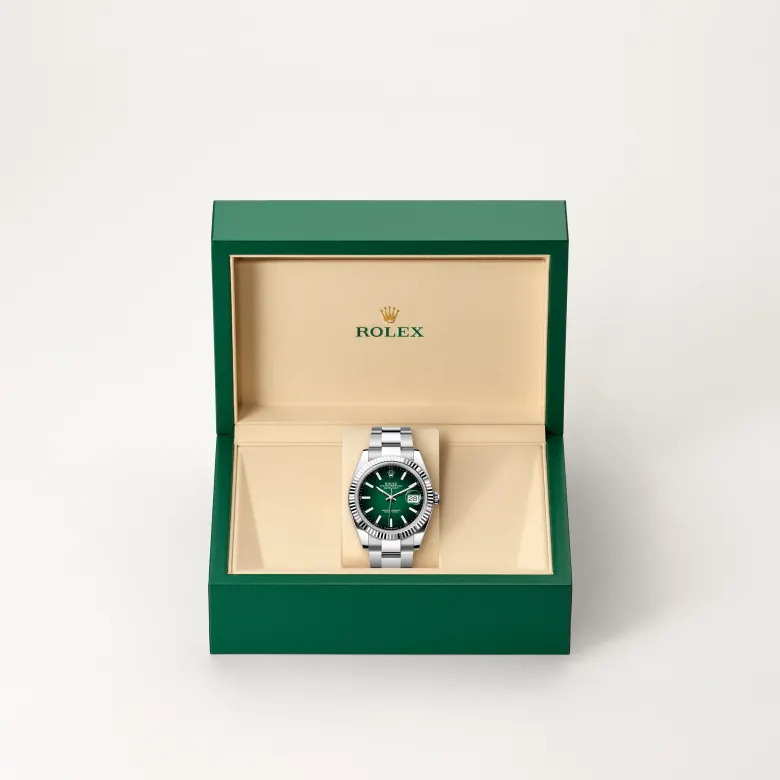 Rolex Datejust 41 in 41 mm oystersteel and white gold, M126334-0033 - Cooke & Kelvey