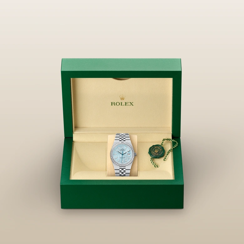 Rolex Land-Dweller 36 in 36 mm platinum and diamonds, M127286TBR-0001 -  Cooke & Kelvey