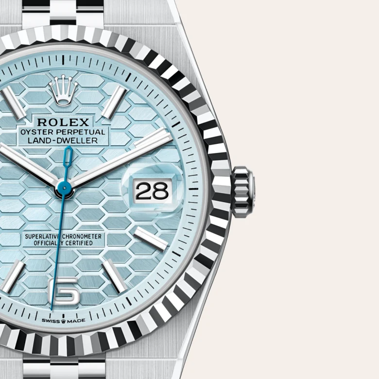 Rolex Land-Dweller 40 in 40 mm platinum, M127336-0001 - Cooke & Kelvey