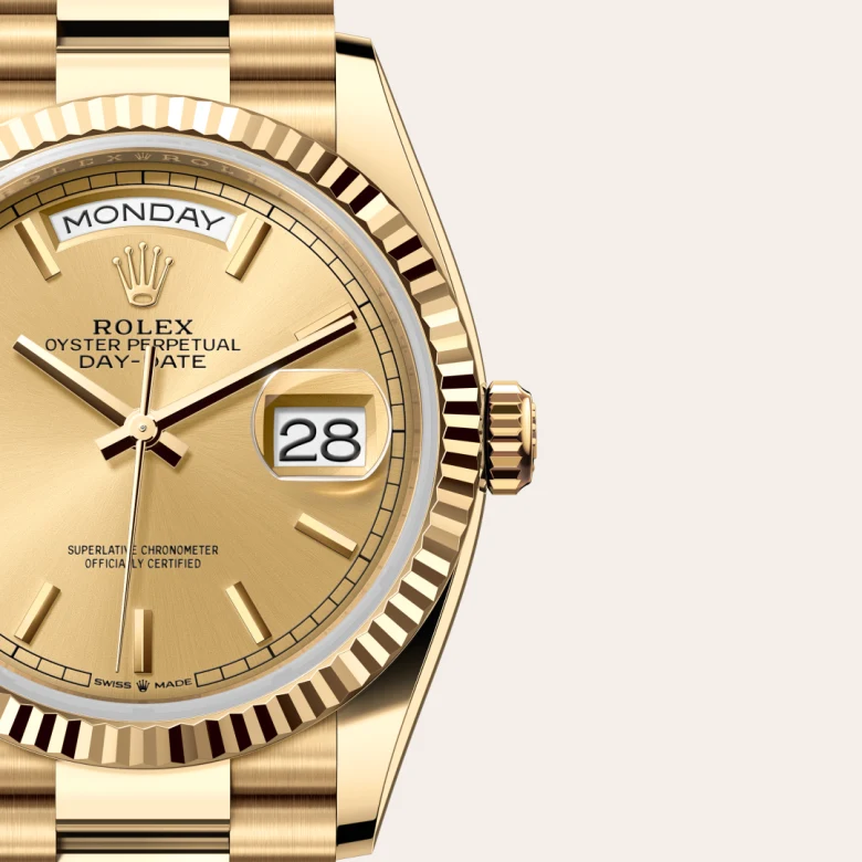 Rolex Day-Date in 36 mm yellow gold, M128238-0045 - Cooke & Kelvey