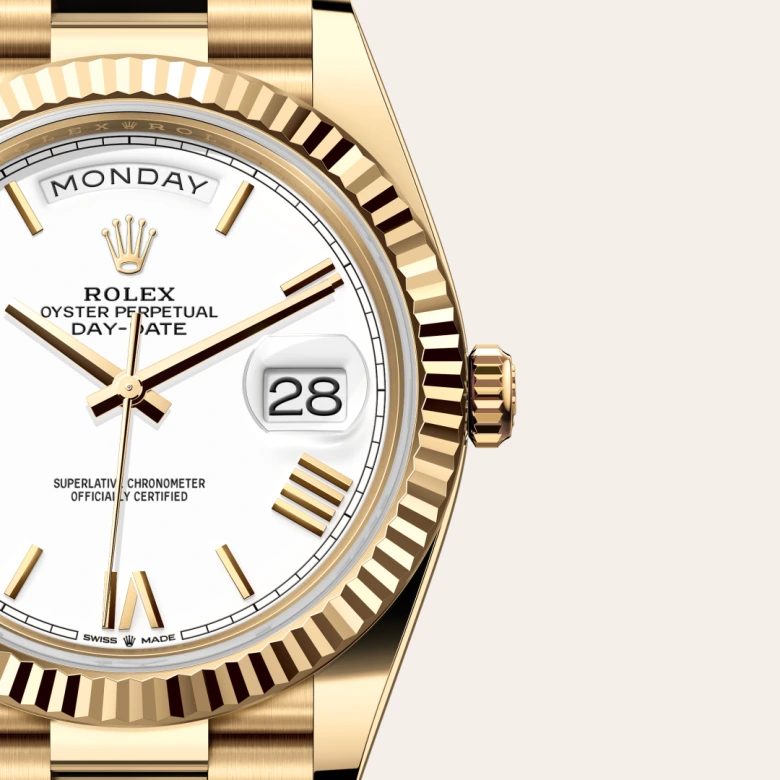 Rolex Day-Date 40 in 40 mm yellow gold, M228238-0042 - Cooke & Kelvey