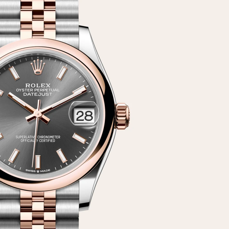 Rolex Datejust 31 in 31 mm oystersteel and everose gold, M278241-0018 - Cooke & Kelvey
