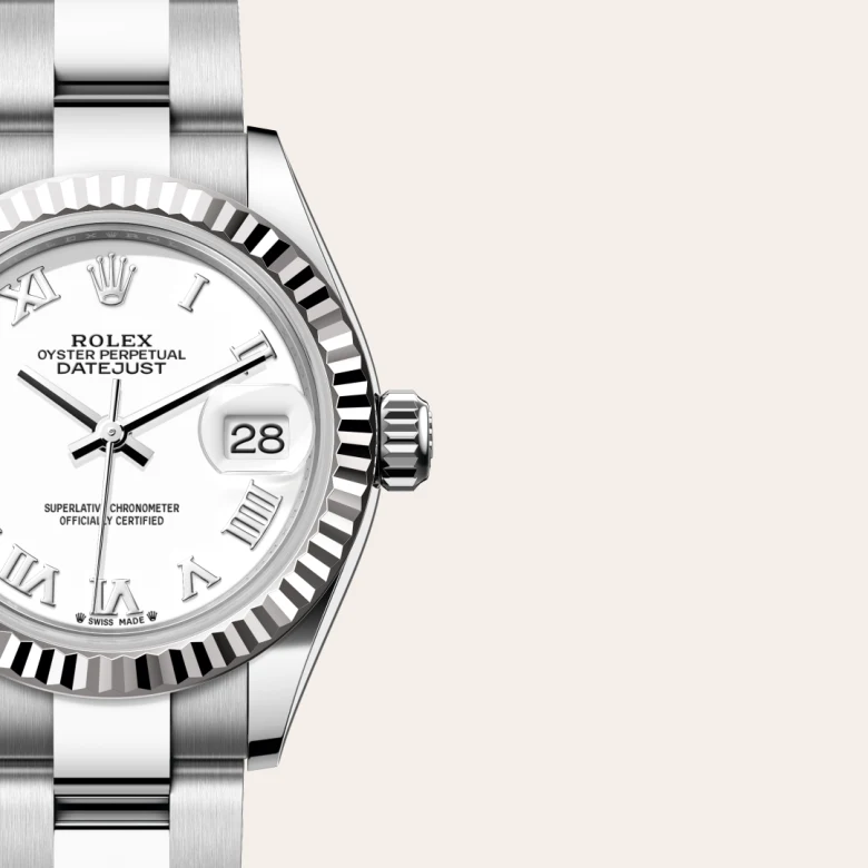 Rolex Lady-Datejust in 28 mm oystersteel and white gold, M279174-0020 - Cooke & Kelvey