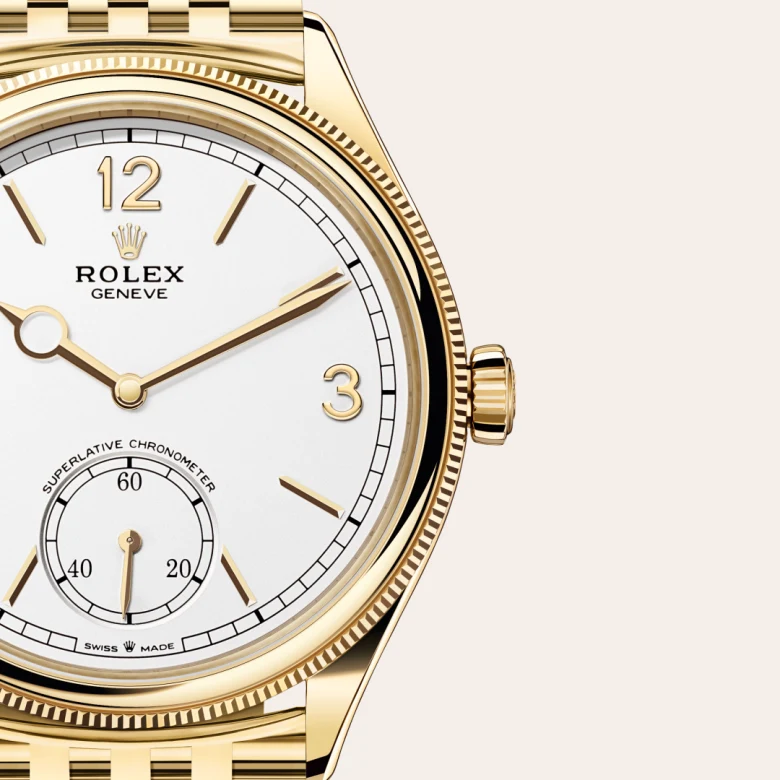 Rolex 1908 in 39 mm 18ct yellow gold polished finish, M52508-0008 - Cooke & Kelvey
