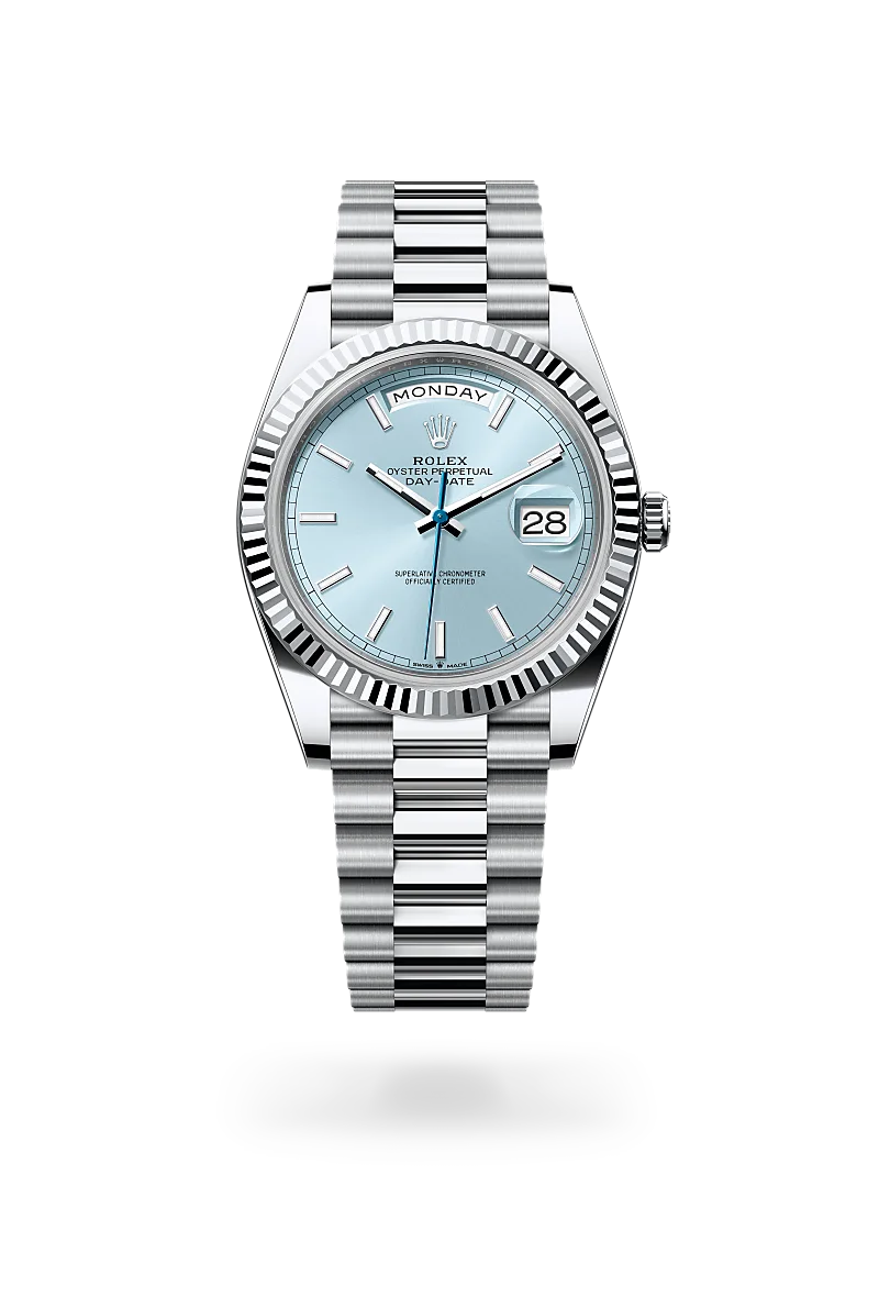 Rolex Day-Date 40 in 40 mm platinum, M228236-0018 - Cooke & Kelvey