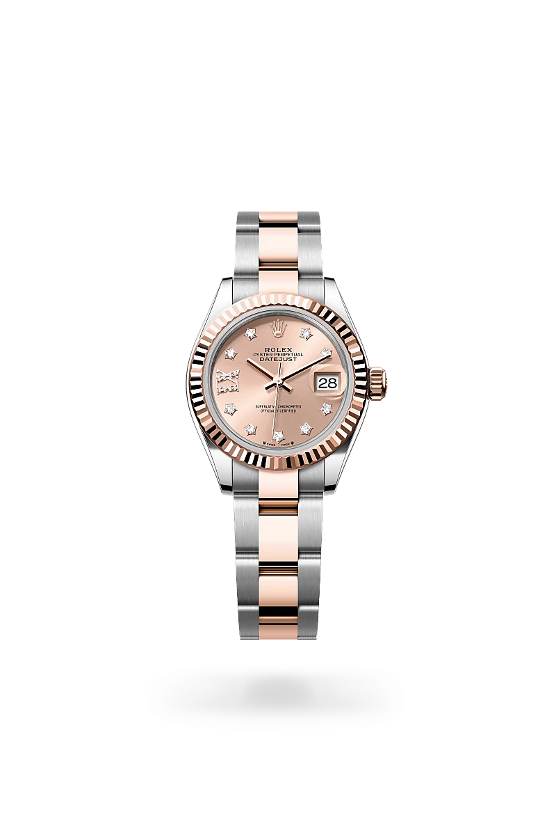 Rolex Lady-Datejust in 28 mm oystersteel and everose gold, M279171-0028 - Cooke & Kelvey
