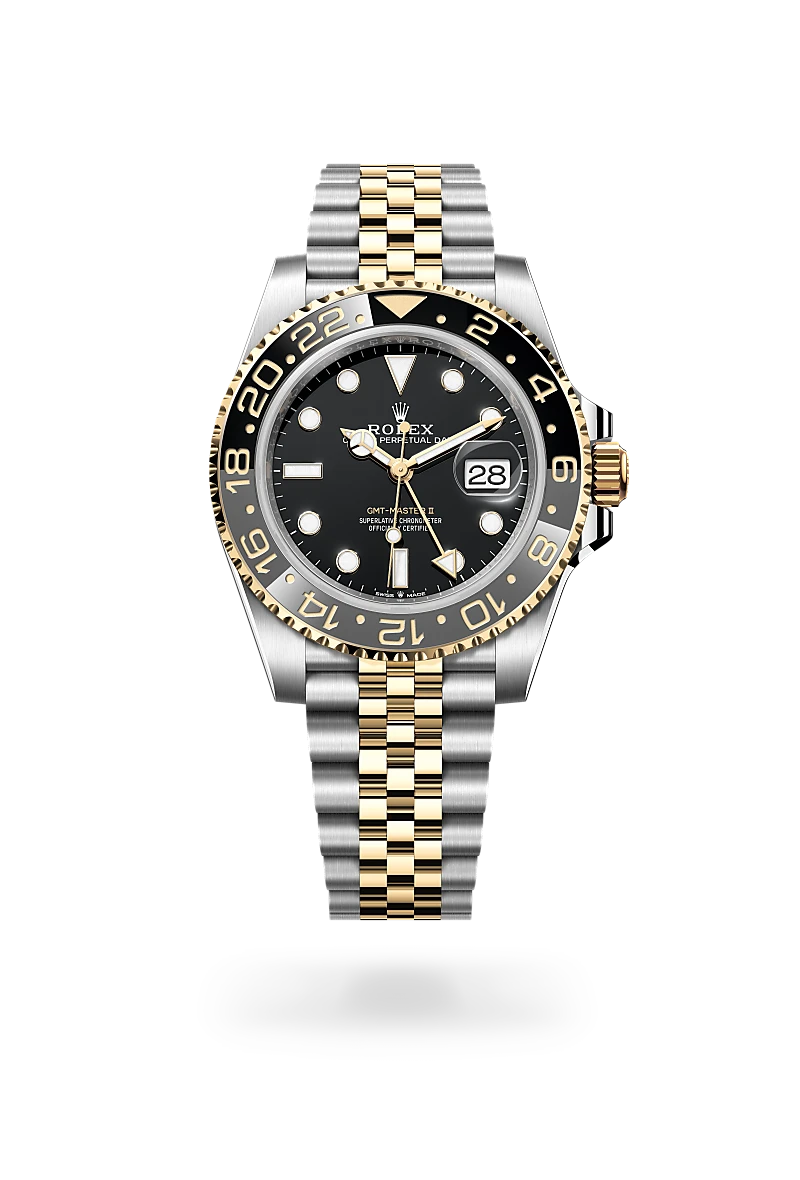 Rolex GMT-Master II in 40 mm oystersteel and yellow gold, M126713GRNR-0001 -Cooke & Kelvey