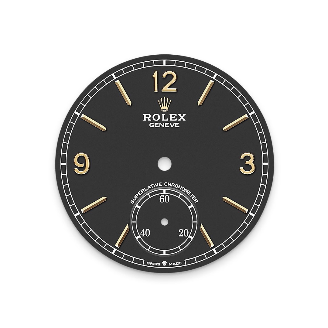 Intense black dial